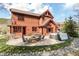 Hot tub, fire pit, and patio area at 168 Corkscrew Dr, Breckenridge, CO 80424