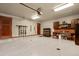 Spacious garage with built-in storage and ski rack at 168 Corkscrew Dr, Breckenridge, CO 80424