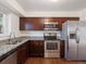 Modern kitchen with stainless steel appliances at 6325 Martin Luther King Jr Blvd, Denver, CO 80207