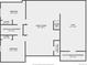 Lower level floor plan with bedrooms, gym, and Gathering room at 4960 S Lipan Dr, Englewood, CO 80110