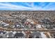 Arial view showcasing the home's location within the neighborhood at 10993 Ledges Rd, Parker, CO 80134
