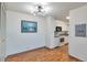 Simple dining area with hardwood floors and kitchen view at 1850 Folsom St # 411, Boulder, CO 80302