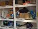 Well-organized basement storage area with shelving at 10557 Lipan St, Northglenn, CO 80234