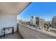 Private balcony offering panoramic city views at 1020 15Th St # 25F, Denver, CO 80202