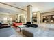 Spacious lobby area with seating and modern finishes at 1020 15Th St # 25F, Denver, CO 80202