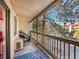 Private balcony with patio furniture and view at 14751 E Tennessee Dr # 225, Aurora, CO 80012