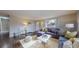 Living area with hardwood floors, gray sectional and a cozy atmosphere at 28 W Broadmoor Dr, Littleton, CO 80120