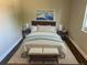 Bright bedroom with hardwood floors and a neutral color palette at 909 S Dawson Way # 2, Aurora, CO 80012