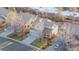 Aerial view of house on residential street with neighborhood context at 5241 S Shawnee St, Aurora, CO 80015
