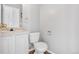 Simple bathroom with white vanity and toilet at 5241 S Shawnee St, Aurora, CO 80015