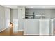 Small kitchenette with microwave, granite countertop, and mini-fridge at 5241 S Shawnee St, Aurora, CO 80015