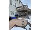 Ground level patio with stamped concrete and pergola at 5241 S Shawnee St, Aurora, CO 80015