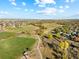 Aerial view of a park and residential neighborhood at 18633 Stroh Rd # 1-106, Parker, CO 80134