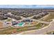 Aerial view of community pool and clubhouse at 16231 E Warner Pl, Denver, CO 80239