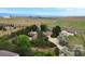 Aerial view showing house, detached garage, and surrounding landscape at 3081 W 151St Ct, Broomfield, CO 80023