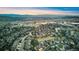 Aerial view of a residential neighborhood with mountain views at 3942 Lazy K Dr, Castle Rock, CO 80104