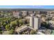 Aerial view of a modern apartment building in a city setting at 801 N Pennsylvania St # 405, Denver, CO 80203