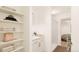 Bright bathroom with a shower and built-in shelving at , Aurora, CO 80019