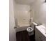 Clean bathroom with a bathtub, toilet and vanity at 10772 E Exposition Ave # 141, Aurora, CO 80012