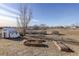 Large backyard with garden and shed at 3601 Sunrise Ln, Brighton, CO 80603
