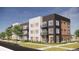 Apartment building with modern exterior design at 5702 N Central Park Blvd # 114, Denver, CO 80238