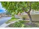 Landscaped yard with walkway and large tree at 7370 E Florida Ave # 1020, Denver, CO 80231