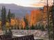 Spectacular autumn mountain views from the property at 378 River Park Dr, Breckenridge, CO 80424