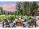Outdoor fire pit with seating, perfect for mountain evenings at 378 River Park Dr, Breckenridge, CO 80424