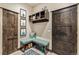 Functional mudroom with built-in storage, bench seating, and boot storage at 378 River Park Dr, Breckenridge, CO 80424