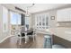 Bright eat-in kitchen with view and stainless steel appliances at 1705 Peridot Ct, Castle Rock, CO 80108