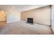 Living room with neutral color walls, carpeted floors and fireplace at 14904 E Hampden Cir # C7, Aurora, CO 80014