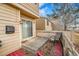 Private backyard with patio and wood fence at 1199 S Waco St # E, Aurora, CO 80017