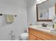 Clean bathroom with sink, toilet, and shower at 1199 S Waco St # E, Aurora, CO 80017