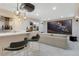 Finished basement with home theater and wet bar at 965 N Pennsylvania St, Denver, CO 80203