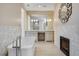 Luxurious bathroom with soaking tub and marble accents at 965 N Pennsylvania St, Denver, CO 80203