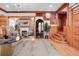 Grand entryway with hardwood floors, staircase, and fireplace at 965 N Pennsylvania St, Denver, CO 80203