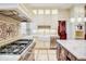 Kitchen features a professional range and custom cabinetry at 965 N Pennsylvania St, Denver, CO 80203