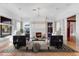 Elegant living room with fireplace and ample natural light at 965 N Pennsylvania St, Denver, CO 80203