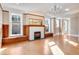 Bright living room with hardwood floors and a fireplace at 965 N Pennsylvania St, Denver, CO 80203