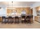 Modern kitchen with a large island and breakfast bar at 27 Boulder Cir, Breckenridge, CO 80424