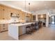 Modern kitchen with large island and stainless steel appliances at 27 Boulder Cir, Breckenridge, CO 80424
