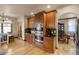 Bright kitchen with double ovens, ample counter space, and hardwood floors at 10215 W Wesley Dr, Lakewood, CO 80227