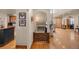 View of a staircase with a wooden gate and hardwood floors at 10215 W Wesley Dr, Lakewood, CO 80227
