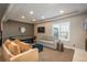 Spacious basement recreation area with a game table and seating at 22435 Boundstone Dr, Parker, CO 80138