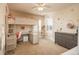 Charming bedroom with built-in loft bed and a desk area at 22435 Boundstone Dr, Parker, CO 80138