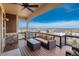 Deck with seating area and breathtaking views at 22435 Boundstone Dr, Parker, CO 80138