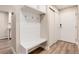 Entryway with built-in bench and coat hooks at 3144 S Wheeling Way # 107, Aurora, CO 80014