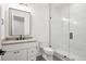 Bathroom with a walk-in shower and stylish fixtures at 457 S Vine St, Denver, CO 80209