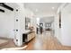 Spacious entryway with hardwood floors and modern console table at 457 S Vine St, Denver, CO 80209