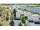 Aerial view of townhouses with lake and golf course views at 6301 Perry Park Blvd # 13, Larkspur, CO 80118